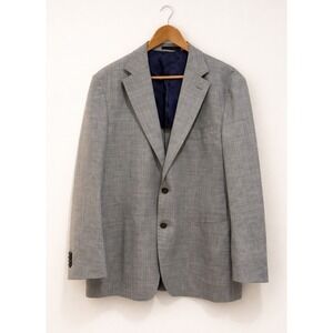 Suit Supply Havana Blazer 46R Grey Super 120s Wool Vitale Barberis Canonico